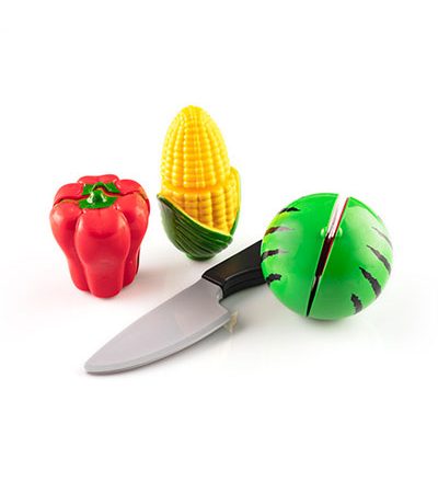ست سبزیجات دو : هندوانه و فلفل‌دلمه‌ای و ذرت